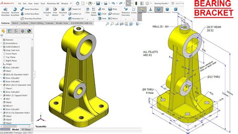 solidworks bracket tutorial